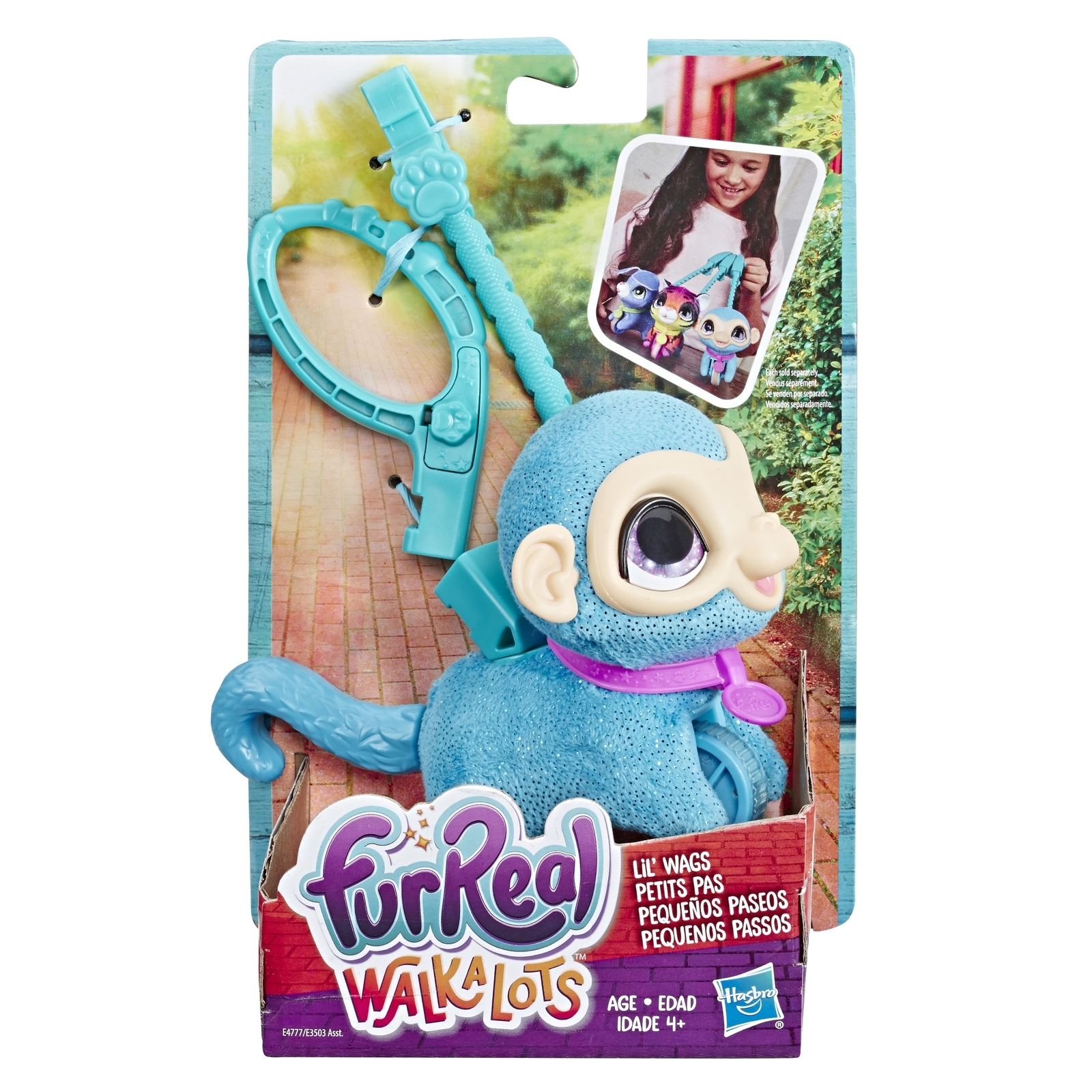 Игрушка FurReal Friends Обезьянка на поводке малая E4777EU4 - фото 2