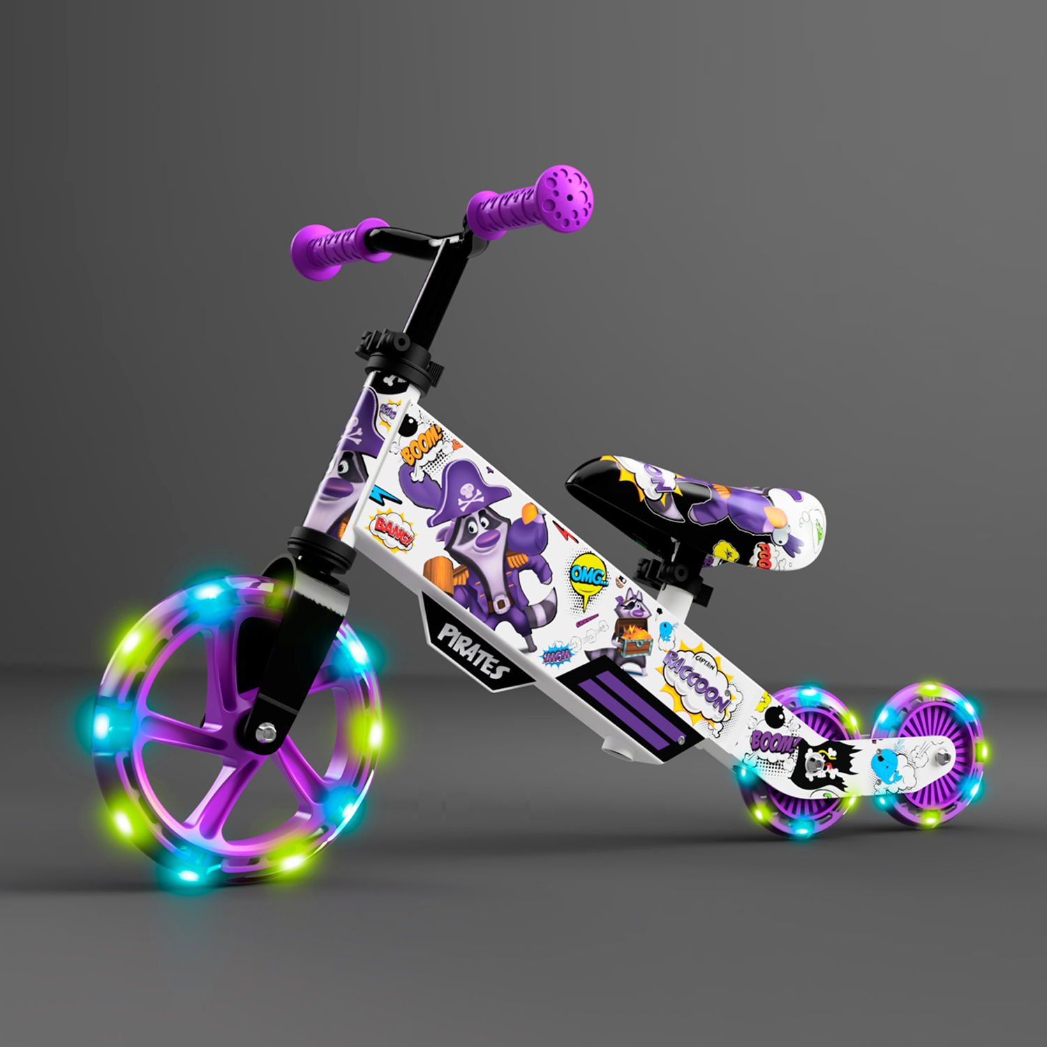 Беговел Small Rider для малышей Turbo Bike фиолетовый - фото 8