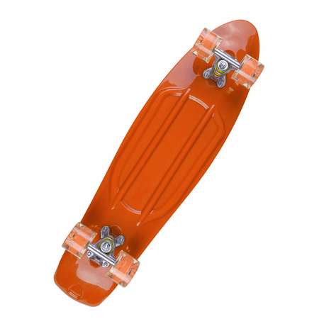 Пенни борд BABY STYLE оранжевый светящиеся колеса PU 74.5 см