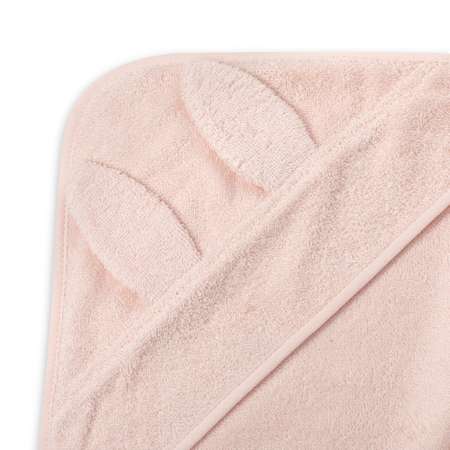 Полотенце с капюшоном LUKNO Детское розовое 100х100 см