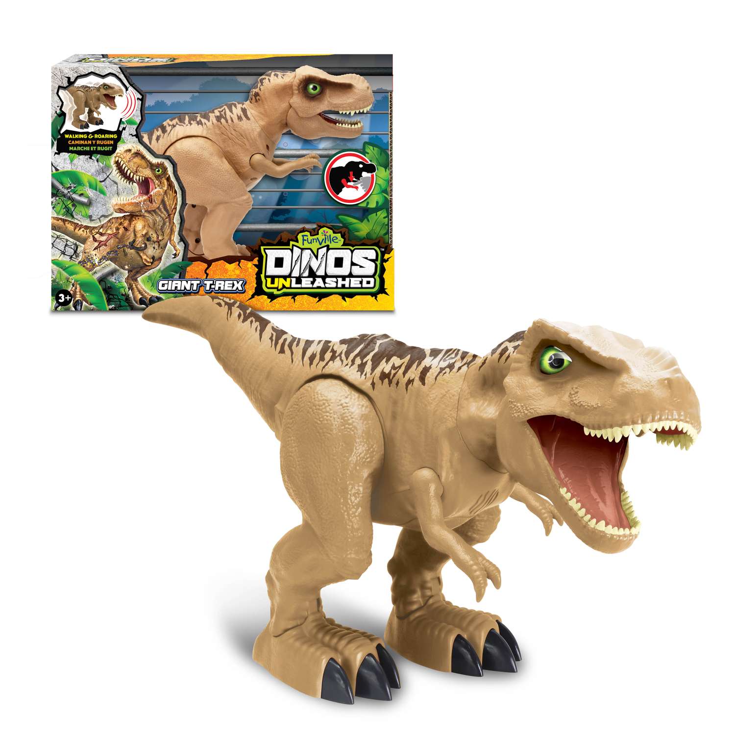 Интерактивный динозавр Dinos Unleashed Гигантский Т-Рекс со световыми и звуковыми эффектами - фото 3