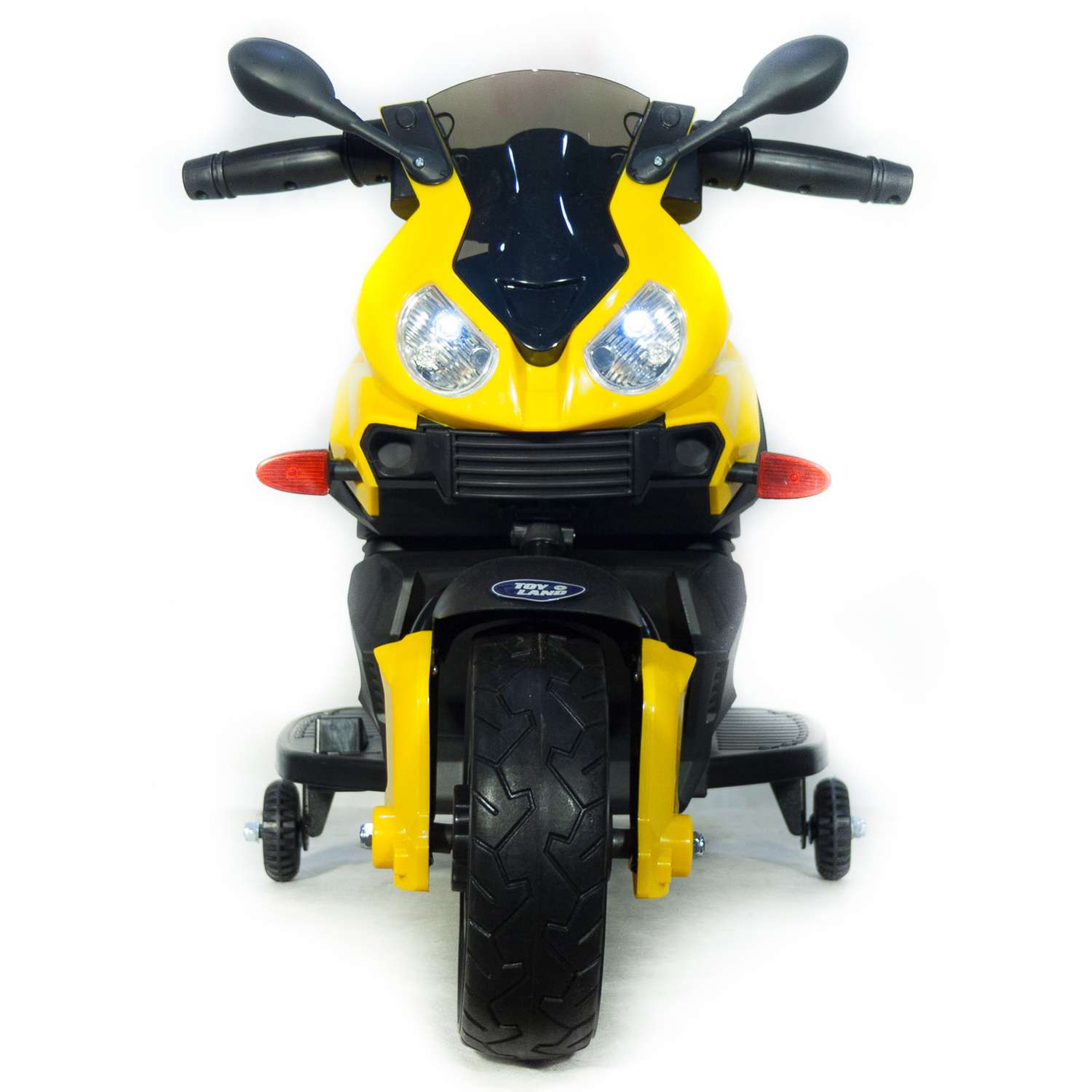 Электромобиль TOYLAND Мотоцикл Minimoto JC917 жёлтый - фото 3