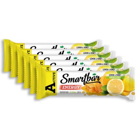 Батончик Smartbar Energy мюсли с лимоном и медом и экстрактом женьшеня 6 шт. х 25 г