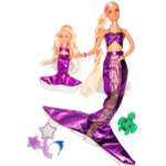 Набор кукол Defa Lucy Морские царевны в комплекте морское животное и аксессуары цвет фиолетовый