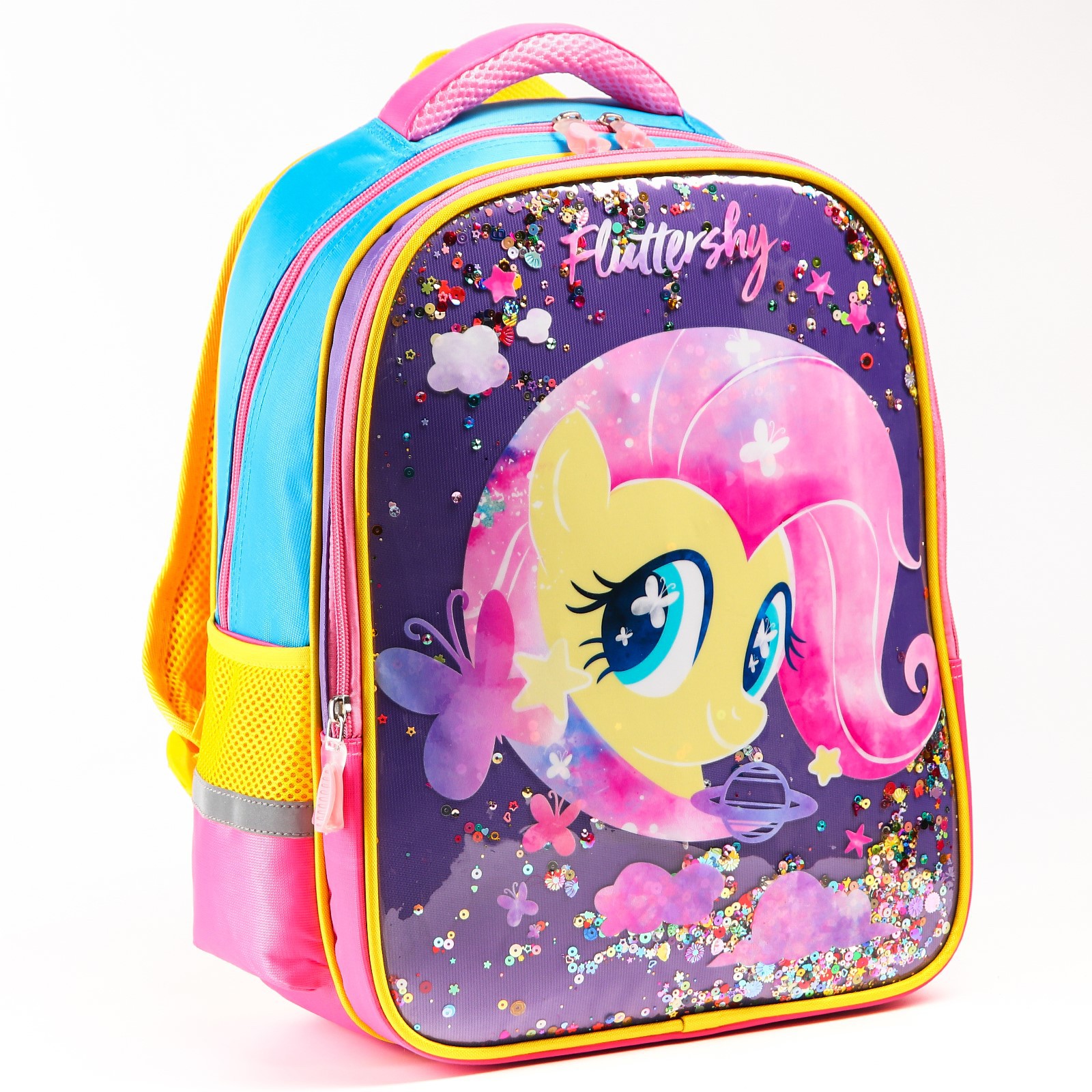 Рюкзак школьный Hasbro 39 см х 30 см х 14 см Флаттершай My little Pony - фото 2