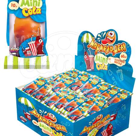 Жевательный мармелад Fun Candy Lab Мармеладсы mini COLA 60 шт по 10 гр