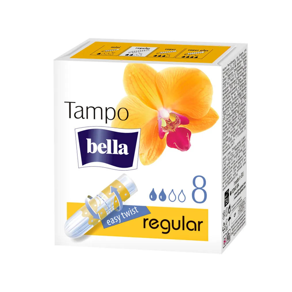 Гигиенические тампоны BELLA без аппликатора Tampo premium comfort Regular 8 шт - фото 1