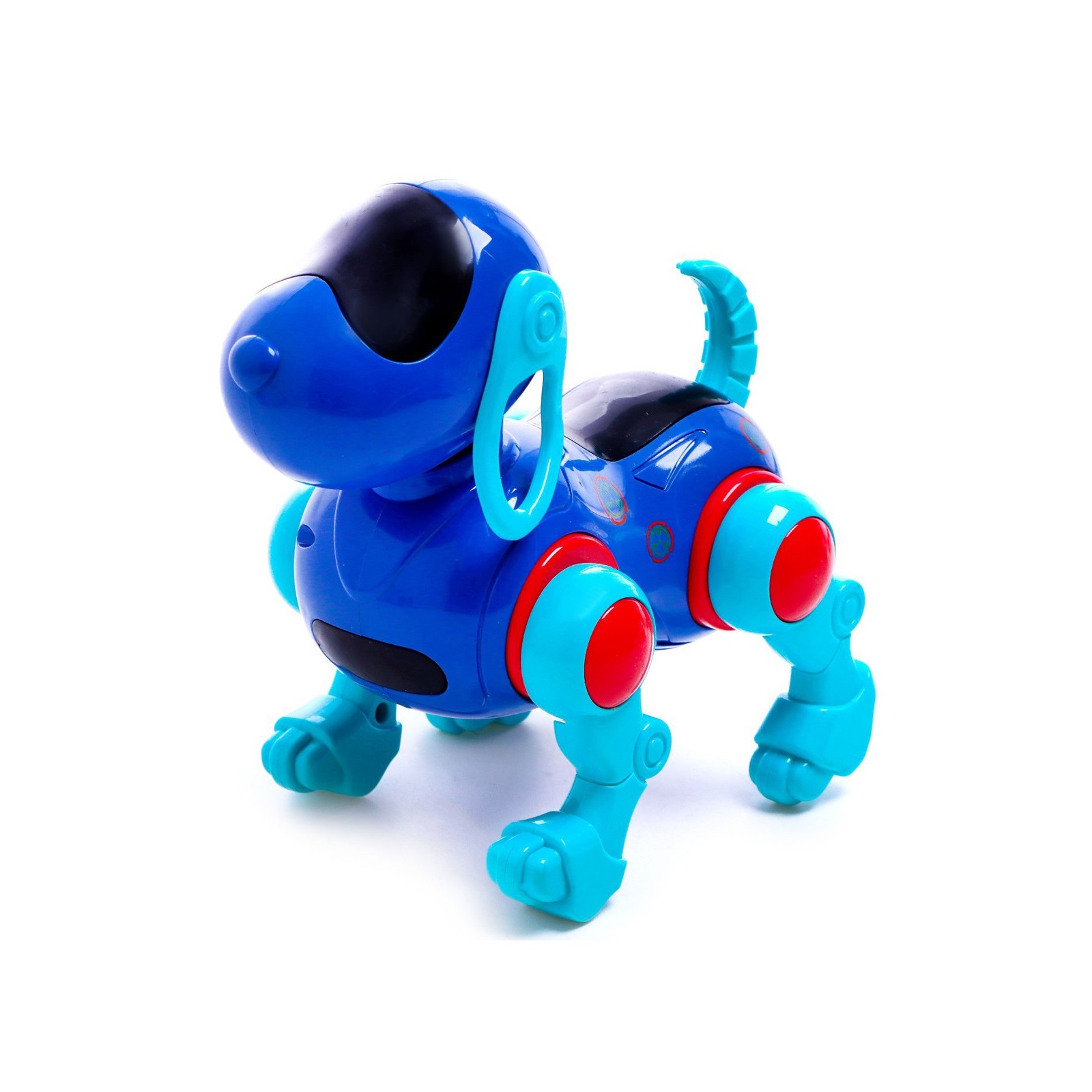 Собака IQ BOT «IQ DOG» ходит поёт работает от батареек цвет синий - фото 5