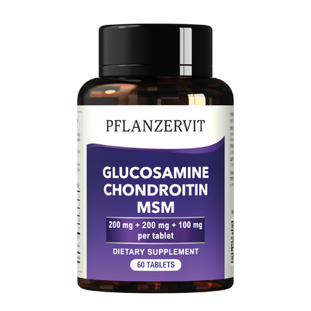 Глюкозамин Хондроитин МСМ PFLANZERVIT для суставов хрящей 60 таблеток