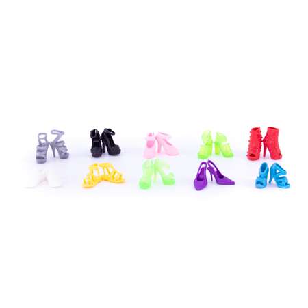 Набор обуви Модница для кукол до 29 см 10 пар разноцветный