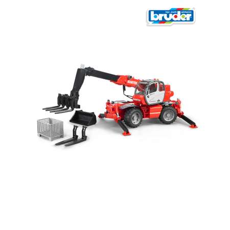 Игрушка BRUDER Погрузчик колесный Manitou MRT 2150 с ковшом