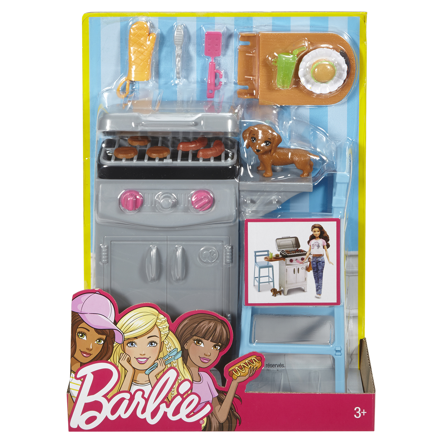 Аксессуар для кукол Barbie садовая мебель в ассортименте DXB69 - фото 3