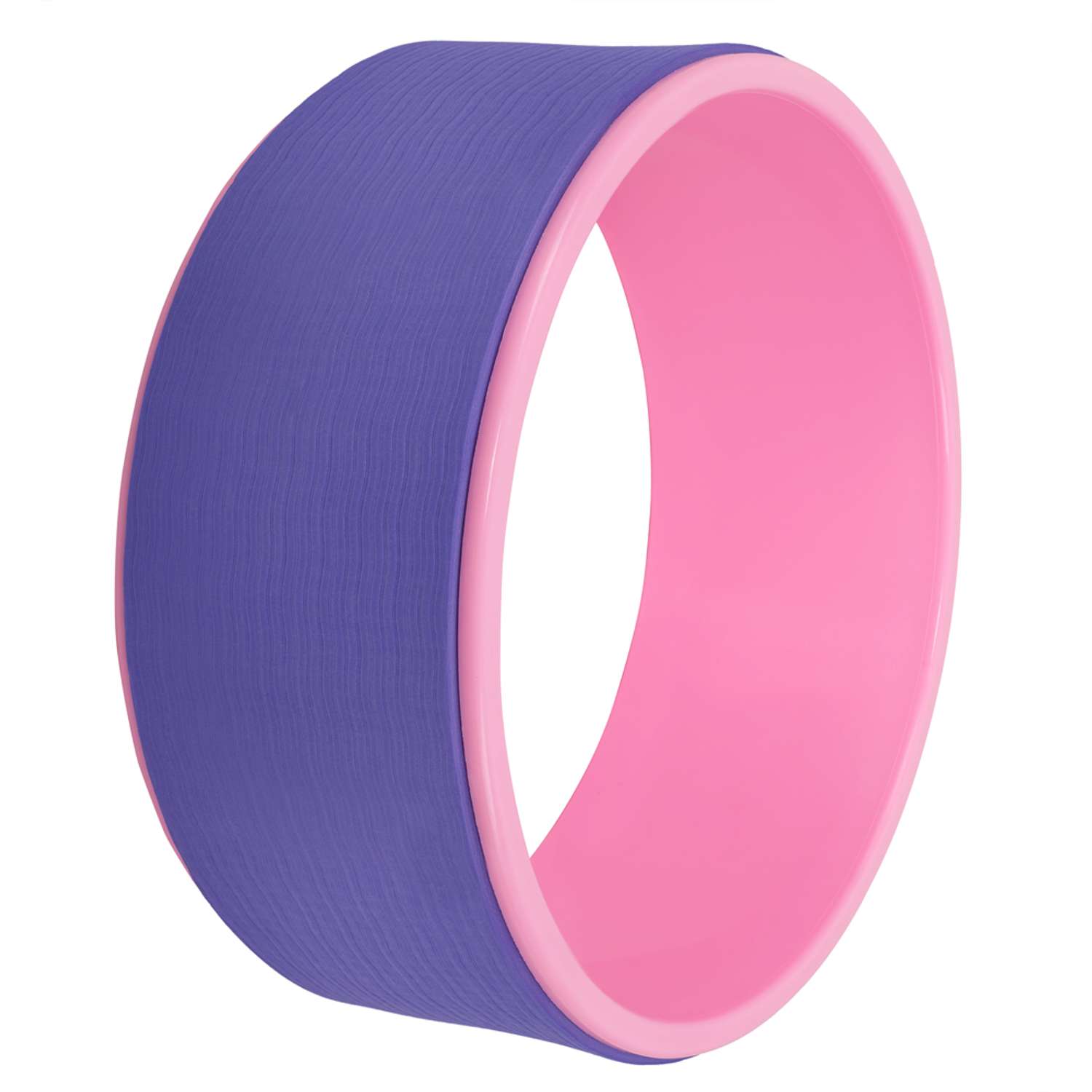 Колесо для йоги STRONG BODY фитнеса и пилатес 30 см х 12 см фиолетово-розовое - фото 2