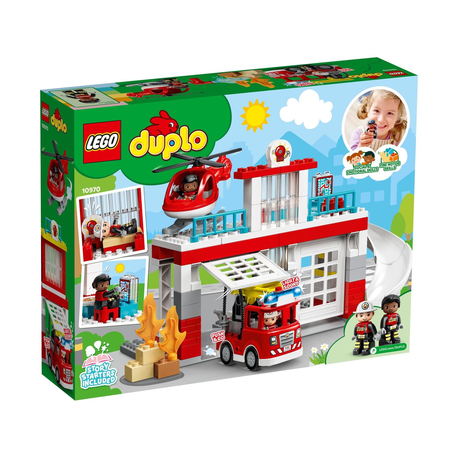 Конструктор LEGO DUPLO Town Пожарная часть и вертолёт 10970