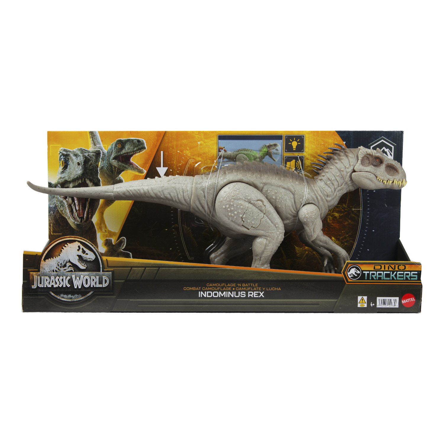 Фигурка Jurassic World Camouflage N Battle Индоминус Рекс HNT63 купить по  цене 8999 ₽ в интернет-магазине Детский мир