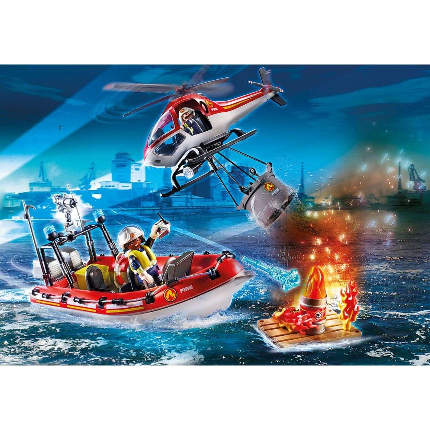 Спасательная миссия. Плеймобил конструктор спасательный вертолет. Playmobil пожарный вертолет. Плеймобил конструктор лодка пожарный.