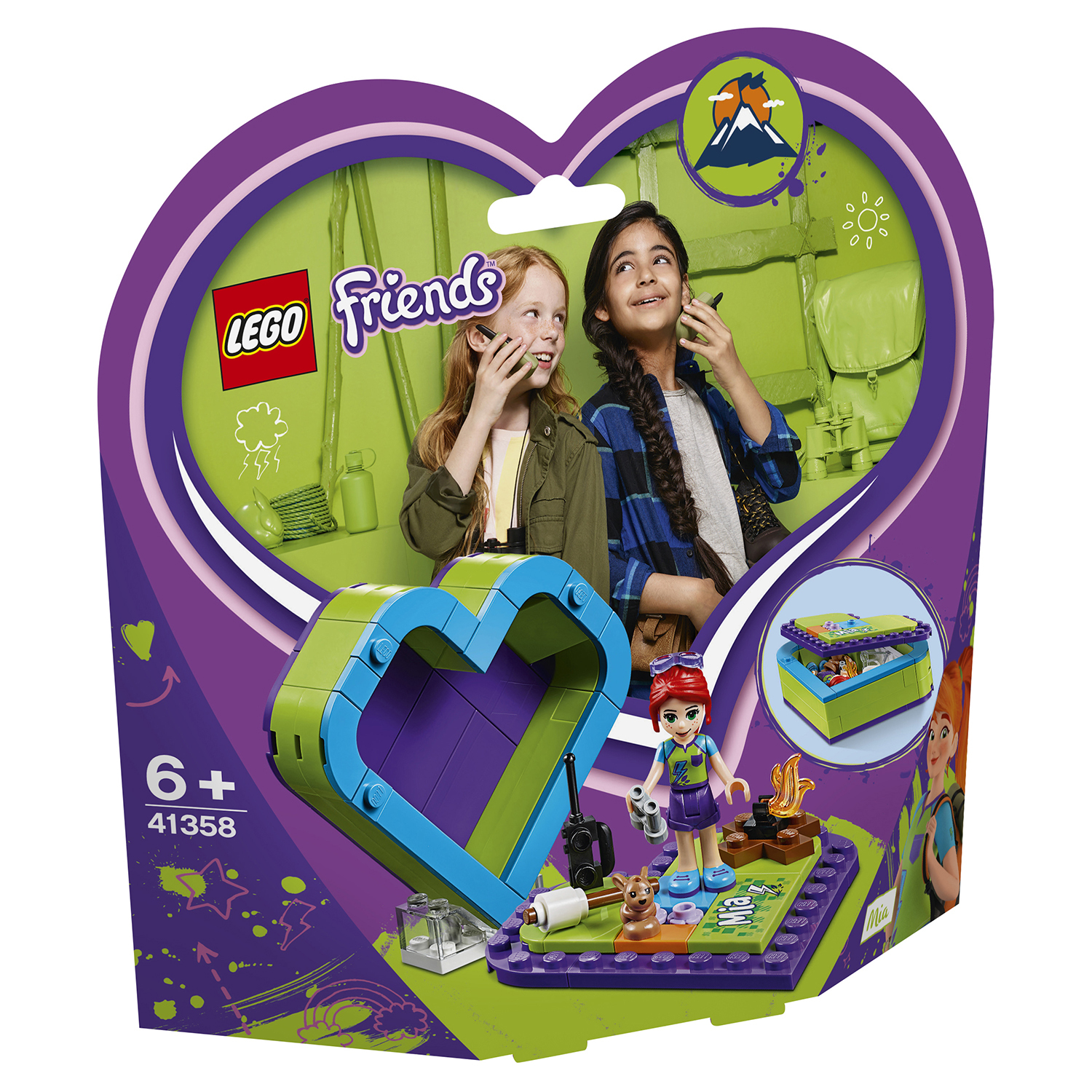 Конструктор LEGO Friends Шкатулка-сердечко Мии 41358 купить по цене 99 ₽ в  интернет-магазине Детский мир