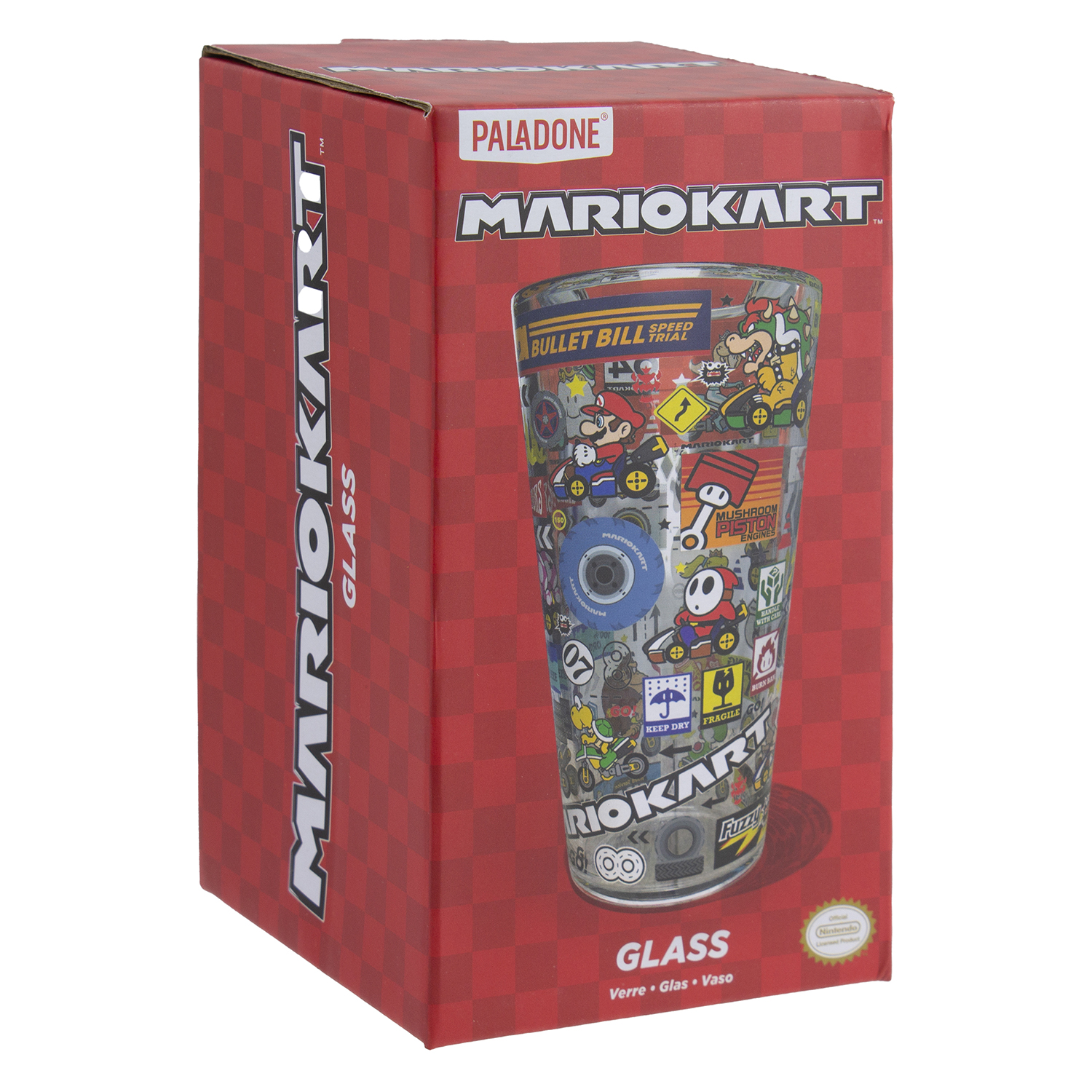 Бокал PALADONE стеклянный Super Mario Kart Glass 400ML PP8325NN - фото 2