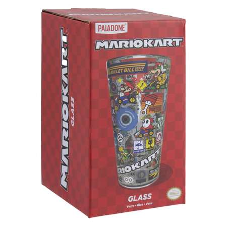 Бокал PALADONE стеклянный Super Mario Kart Glass 400ML PP8325NN