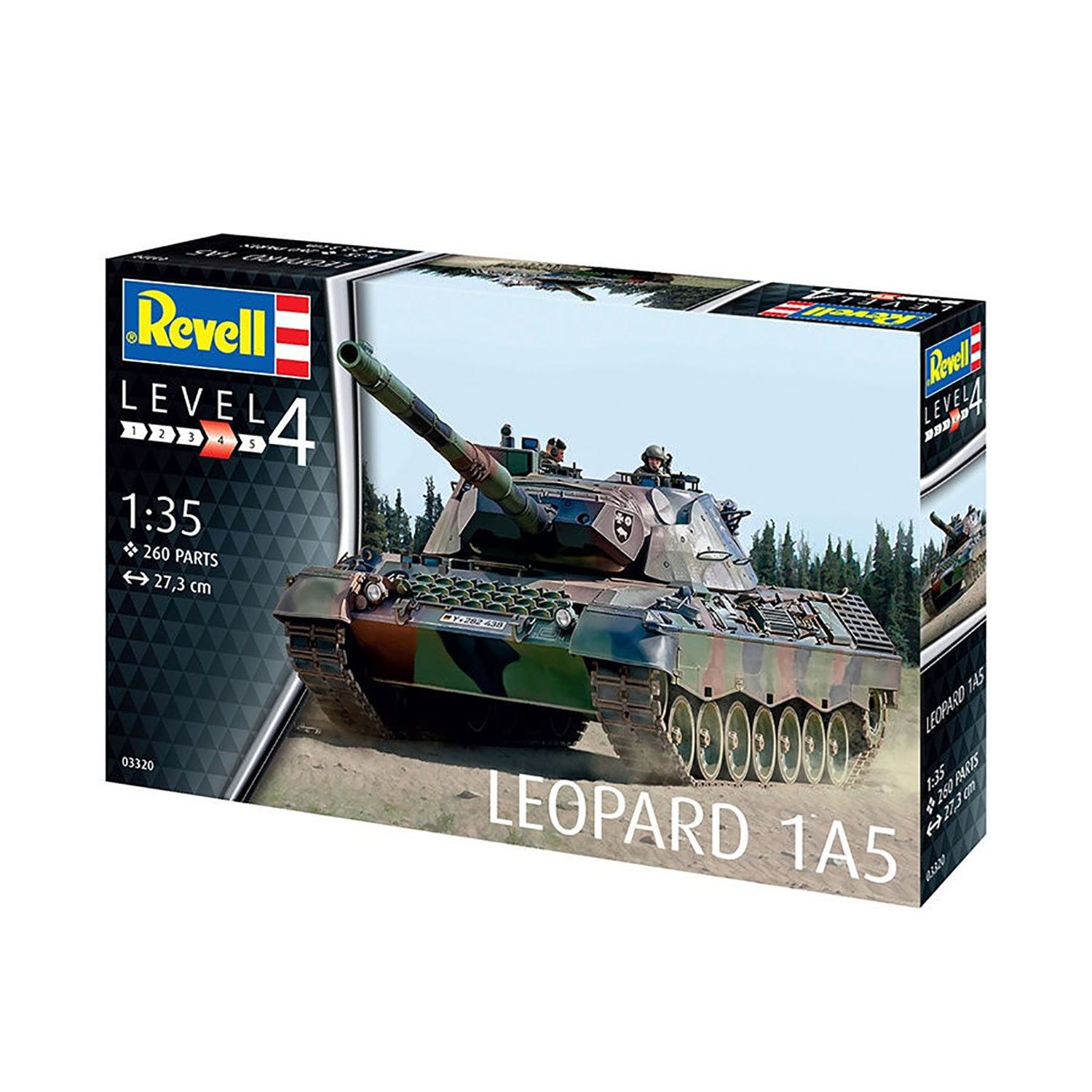 Сборная модель Revell Танк ФРГ Леопард 1A5 03320 - фото 3