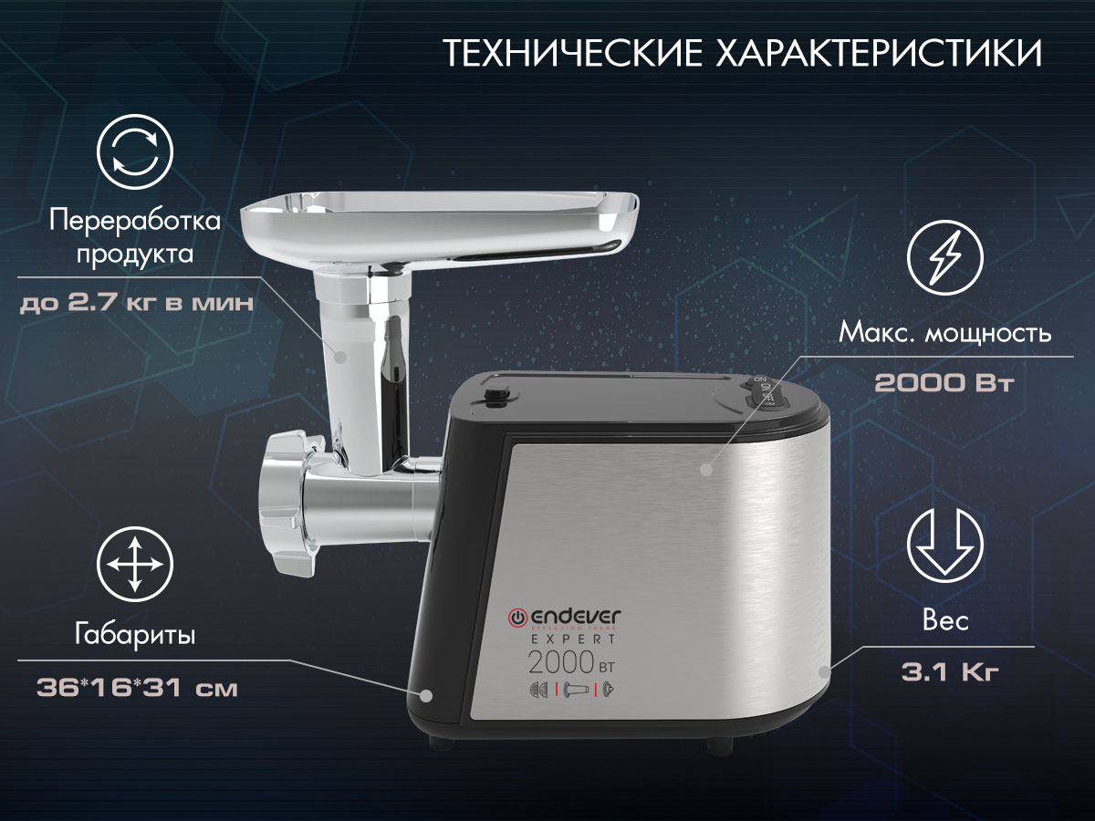 Электрическая мясорубка ENDEVER SIGMA-55 - фото 6