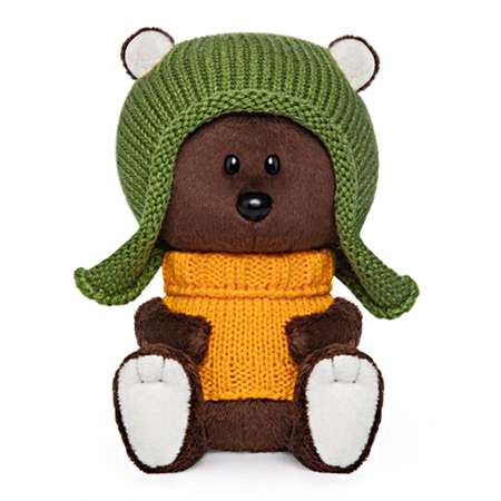 Мягкая игрушка BUDI BASA Медведь Федот в шапочке и свитере 15 см BB06263
