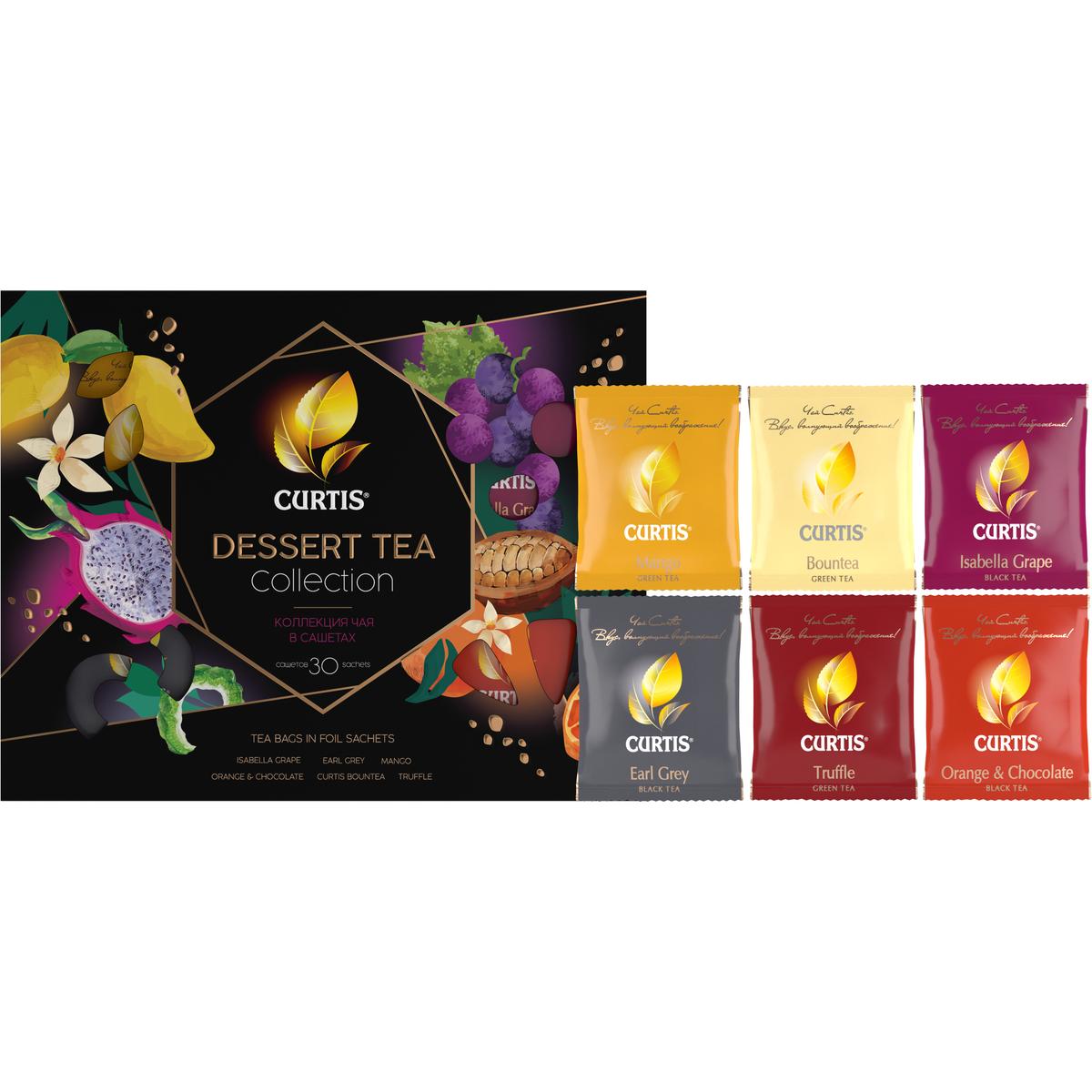 Чайное ассорти Curtis Dessert Tea Collection 30 пакетиков 6 вкусов - фото 3