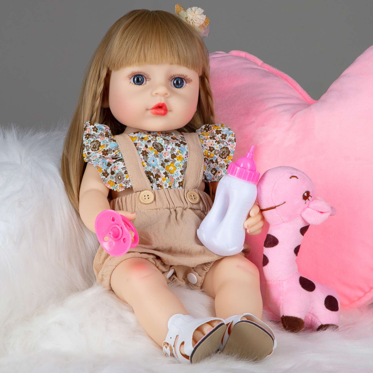 Кукла Реборн QA BABY девочка Венера силиконовая большая 45 см 4504 - фото 1
