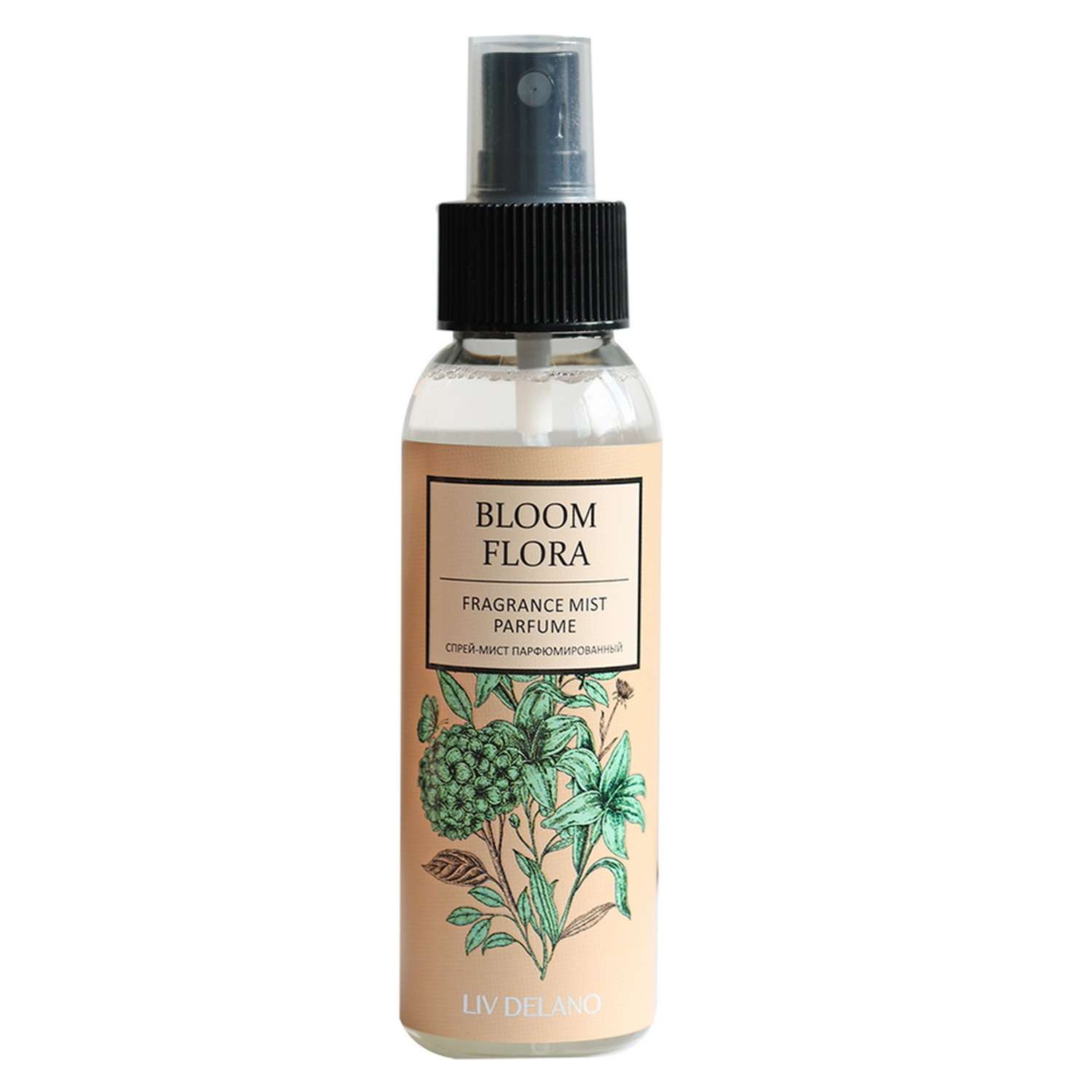 Спрей-мист для тела LIV DELANO Fragrance mist parfume Парфюмированный Bloom Flora 100 мл - фото 1