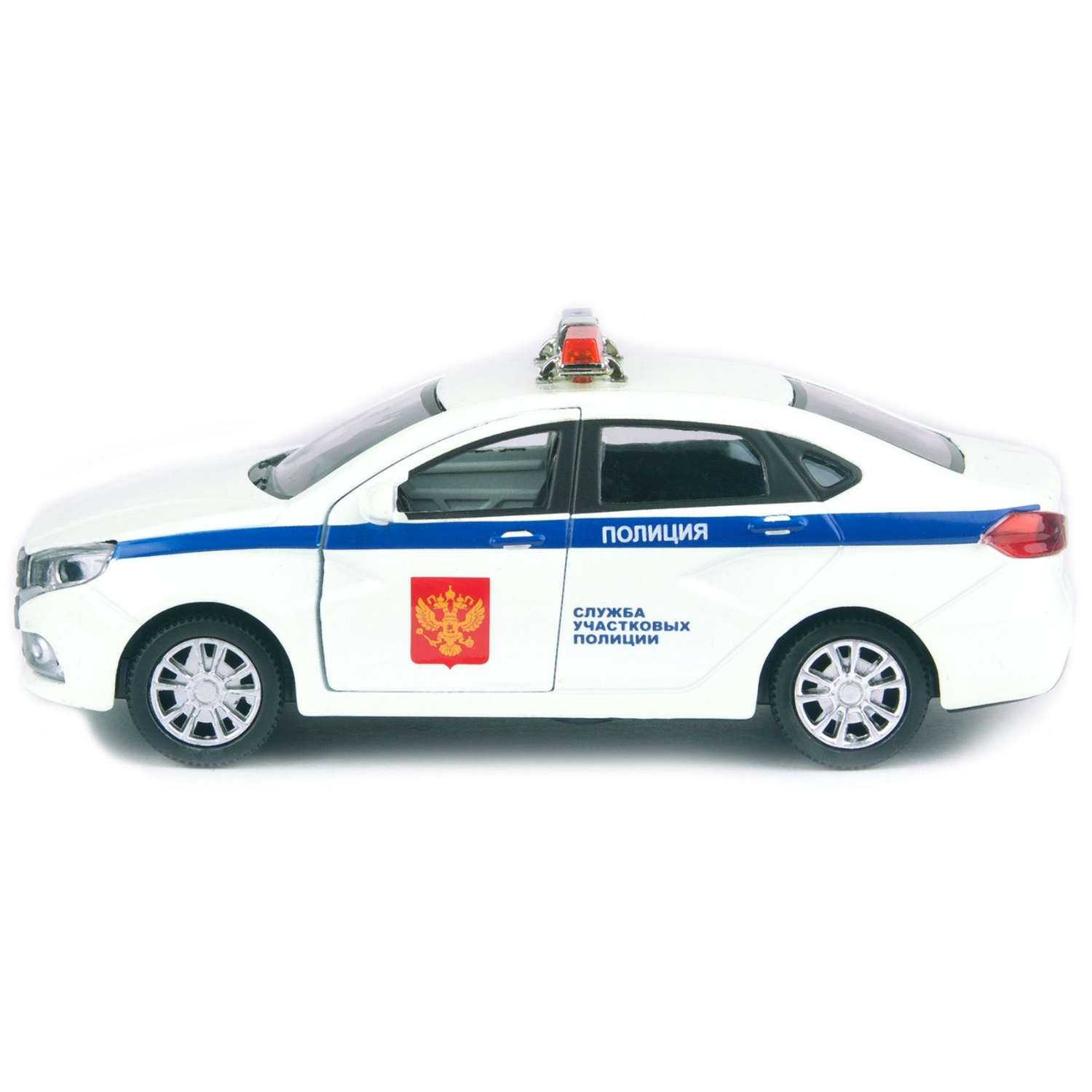 Машинка AUTOGRAND LADA VESTA полиция металлическая с инерционным механизмом 11 см 68332 - фото 7