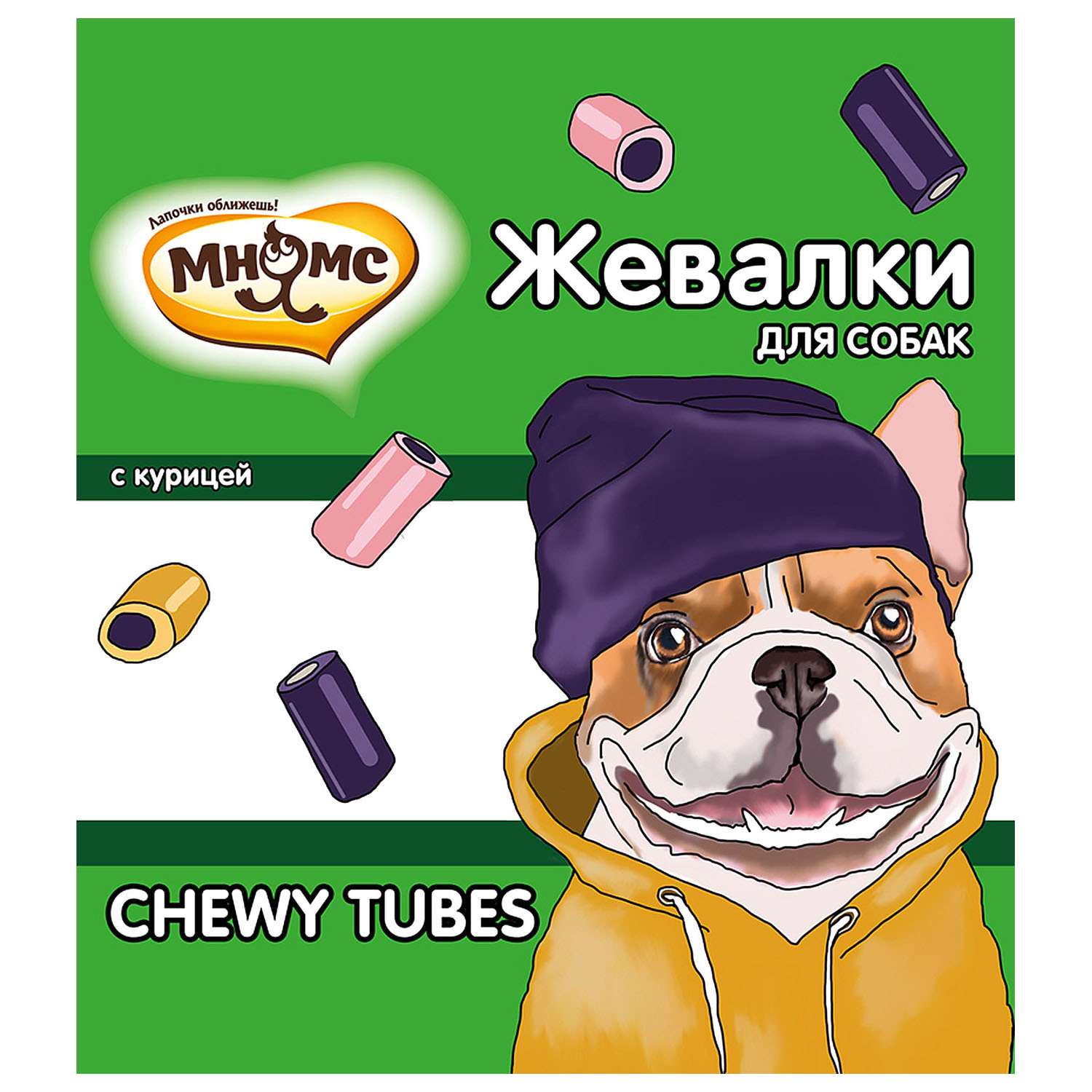 Лакомство для собак Мнямс Жевалки Chewy tubes с курицей 150г - фото 4