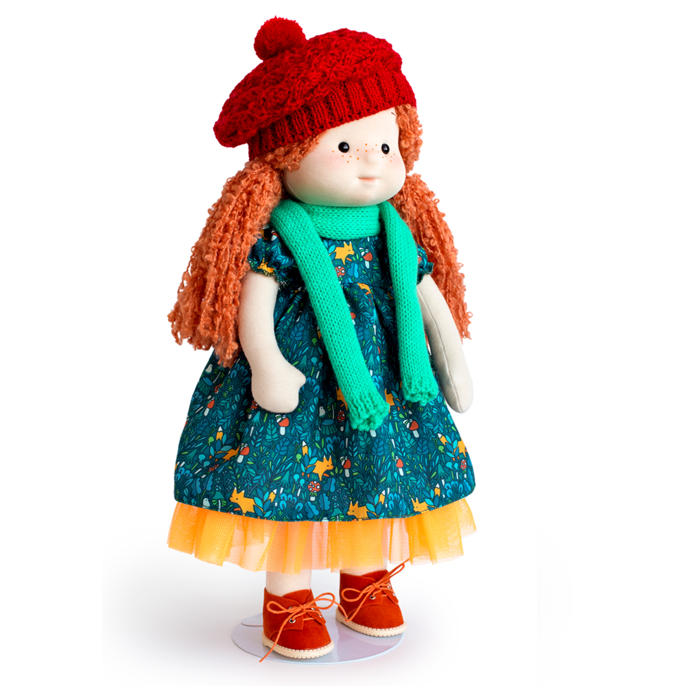 Мягкая кукла BUDI BASA Ива в шапочке и шарфе 38 см Minimalini Mm-Iva-02 Mm-Iva-02 - фото 4