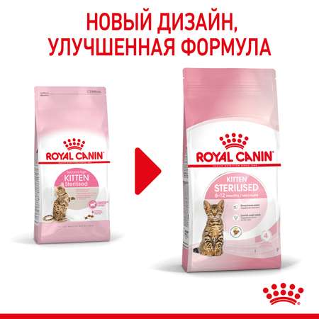 Корм сухой для котят ROYAL CANIN Sterilised 2кг стерилизованных