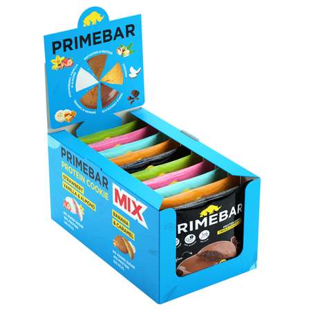 Печенье протеиновое Primebar Mix 35г*10шт