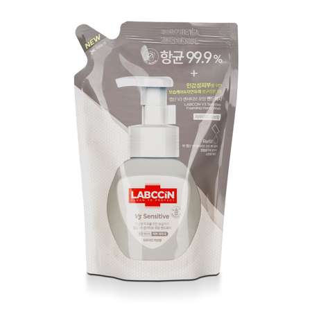 Пенка для мытья рук Labccin антибактериальная для чувствительной кожи запасной блок 200 мл