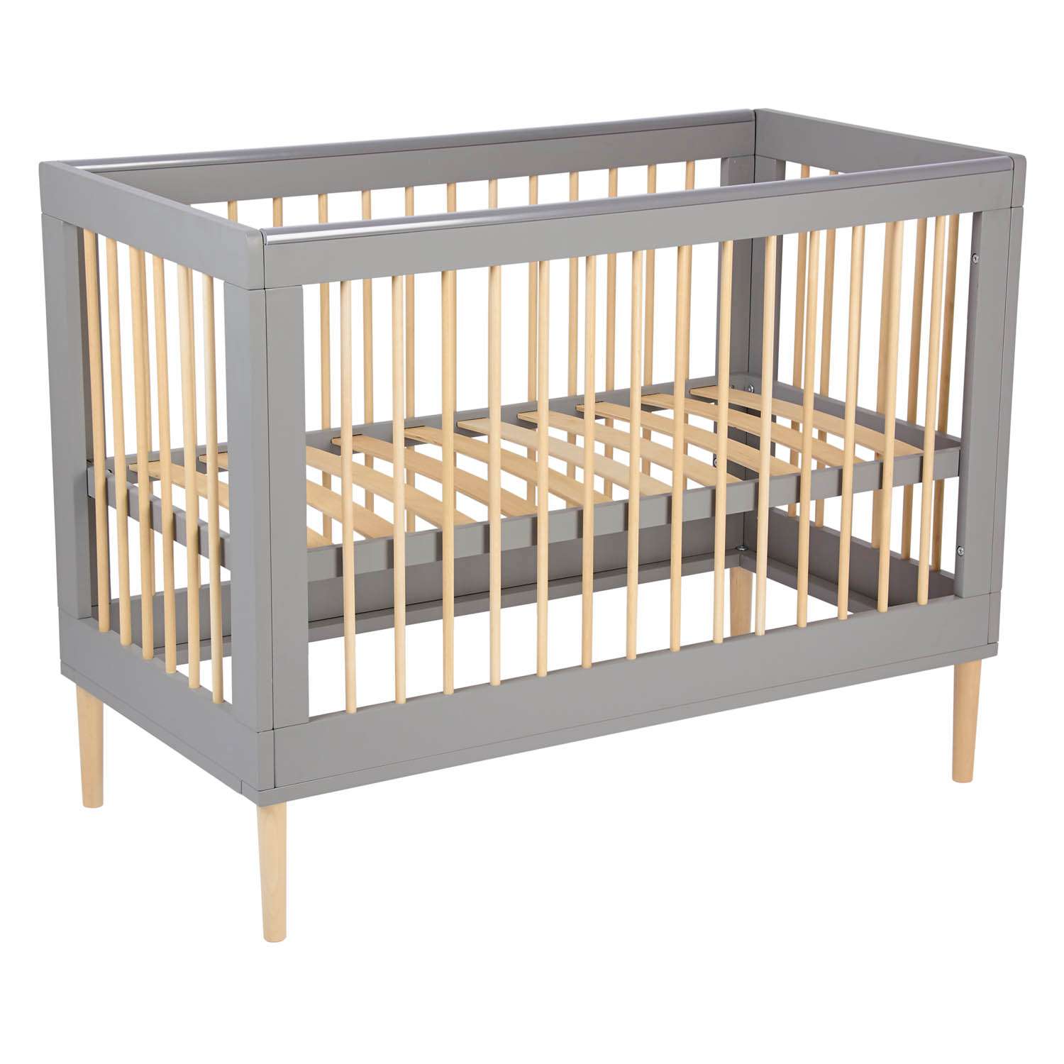 Кровать детская Polini kids Simple 360 Серый-Натуральный - фото 2