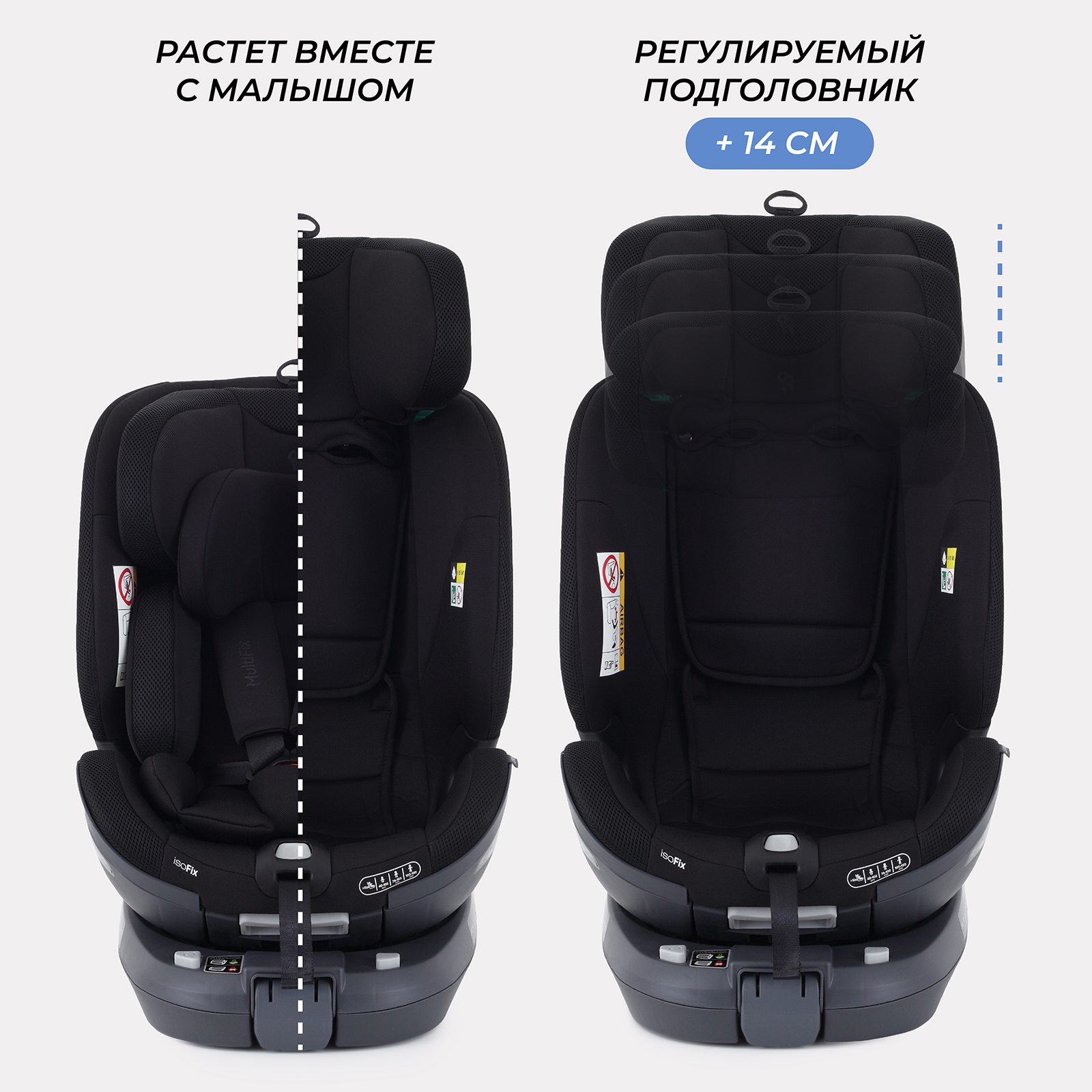 Автокресло Rant TP01 MultiFix Black 40-150см - фото 9