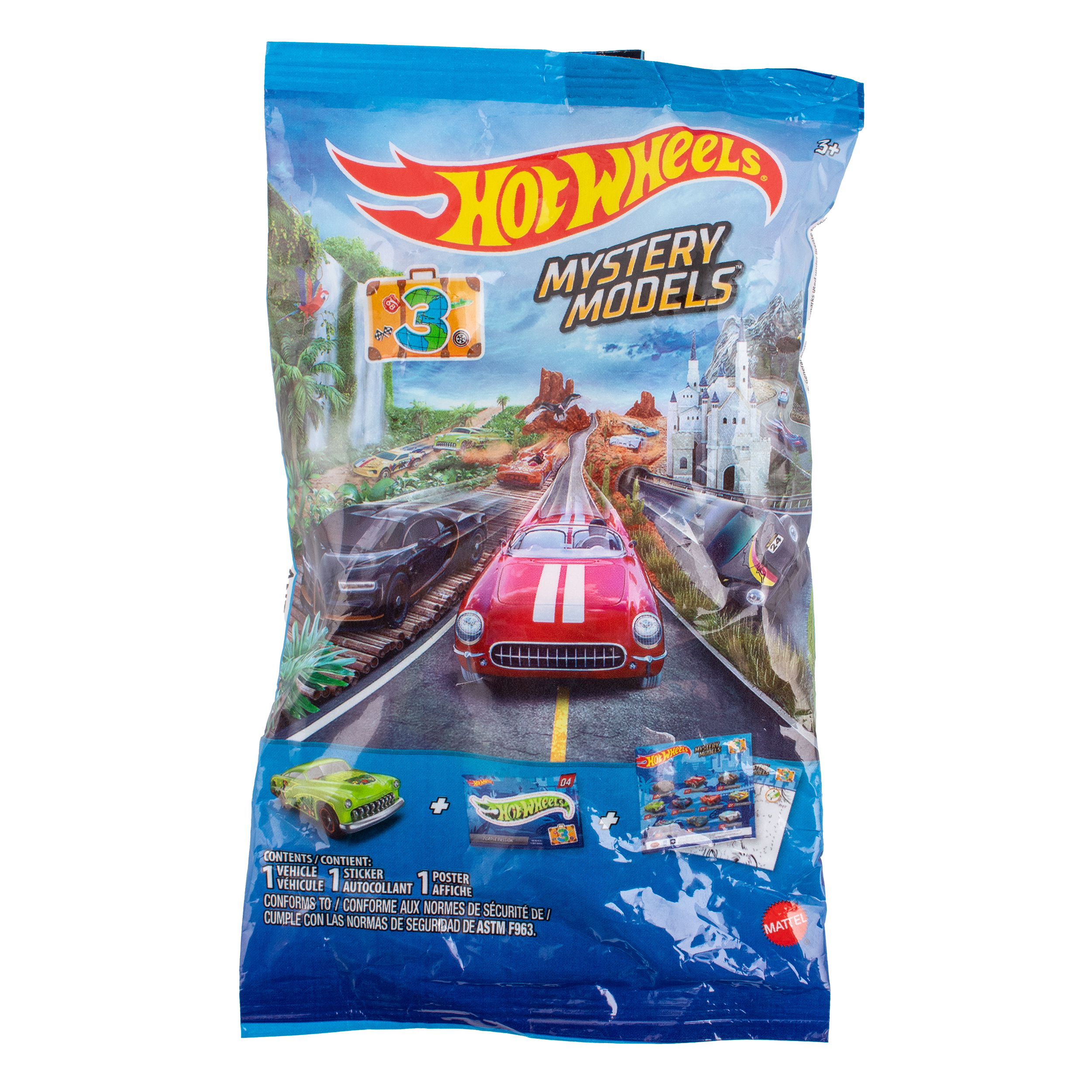 Машинка-сюрприз Mattel Hot Wheels базовая коллекция в ассортименте R9105 - фото 8