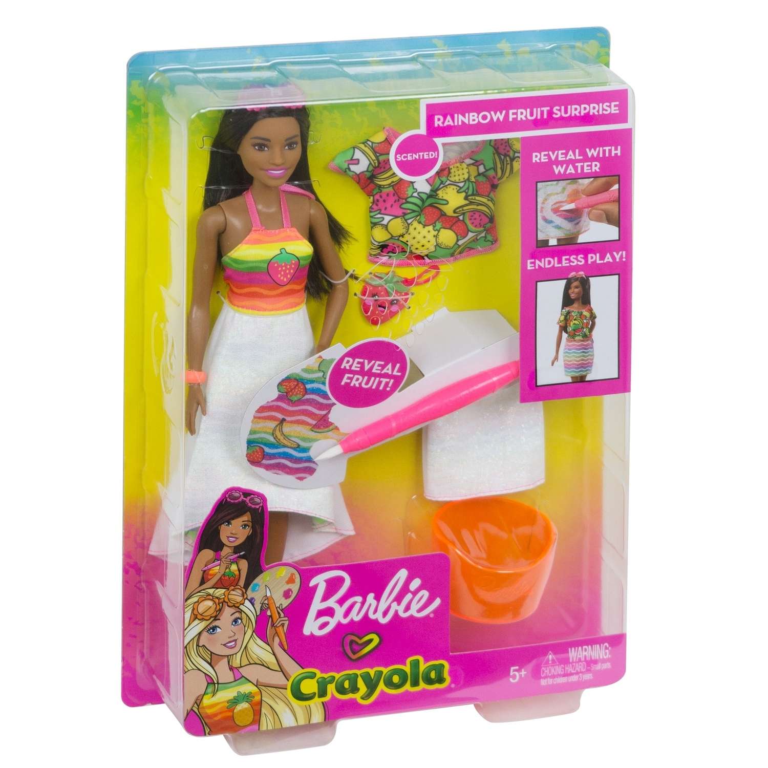 Кукла Barbie Крайола Радужный фруктовый сюрприз 2 GBK19 GBK17 - фото 3