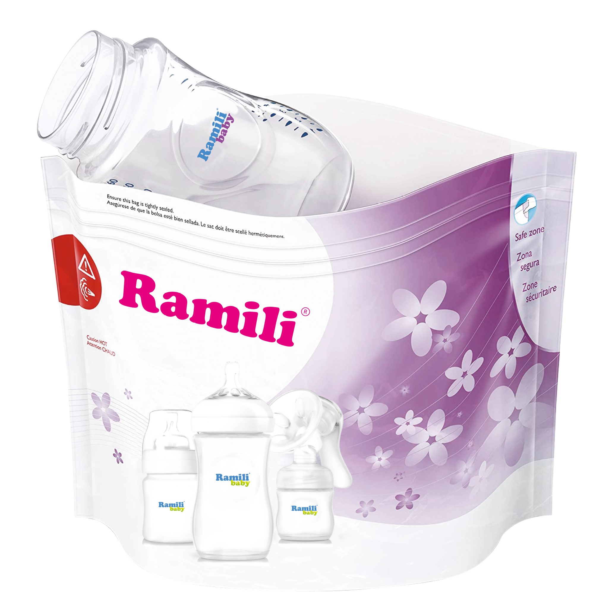 Пакеты для стерилизации в СВЧ-печи Ramili для бутылочек молокоотсосов и аксессуаров RSB105 - фото 4