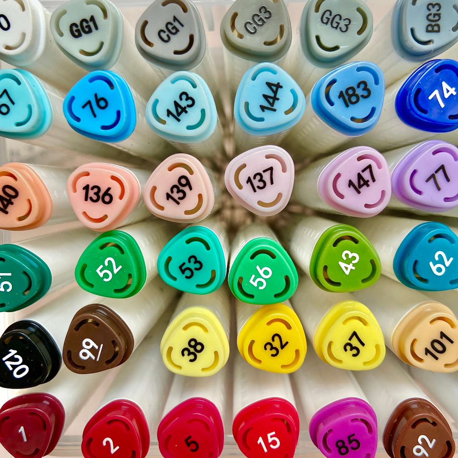 Набор скетч-маркеров Bruno Visconti Sketch Art двусторонние Мега 60 цветов в пластиковом пенале - фото 5