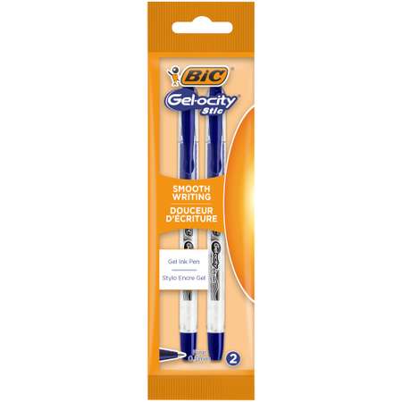 Ручка гел BIC Джелосити Стик 0.5мм 2шт Синяя 989707