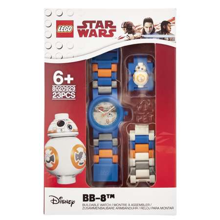 Аксессуар LEGO Star Wars Episode 7 Часы наручные аналоговые с минифигурой BB-8 на ремешке 8020929