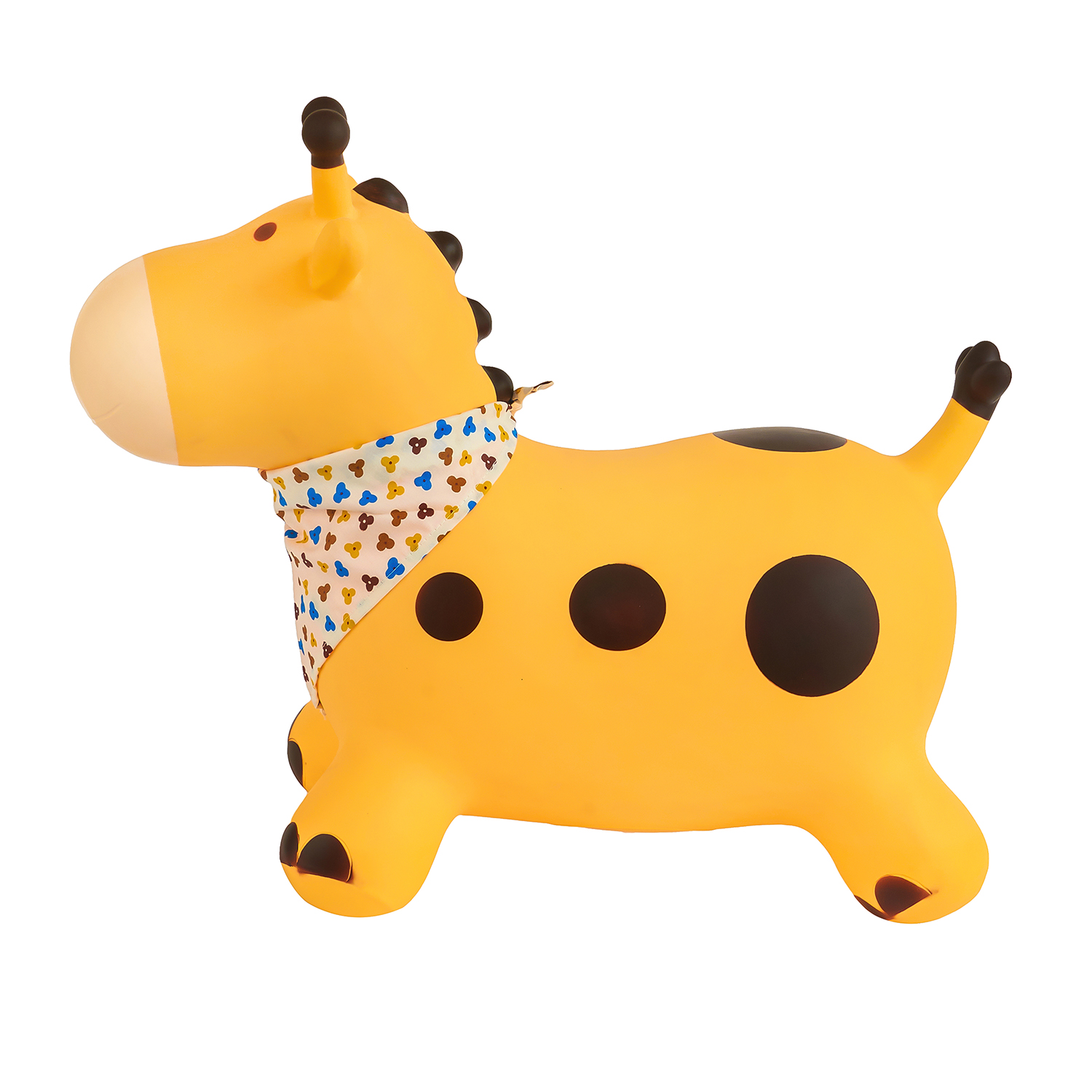 Прыгун LAKO SPORT Надувной Желтый жираф Раф в комплекте с насосом - фото 13