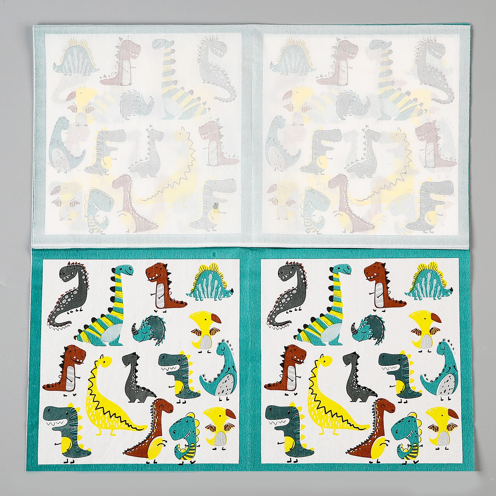 Салфетки Страна карнавалия бумажные «Динозавры» в наборе 20 шт. - фото 3