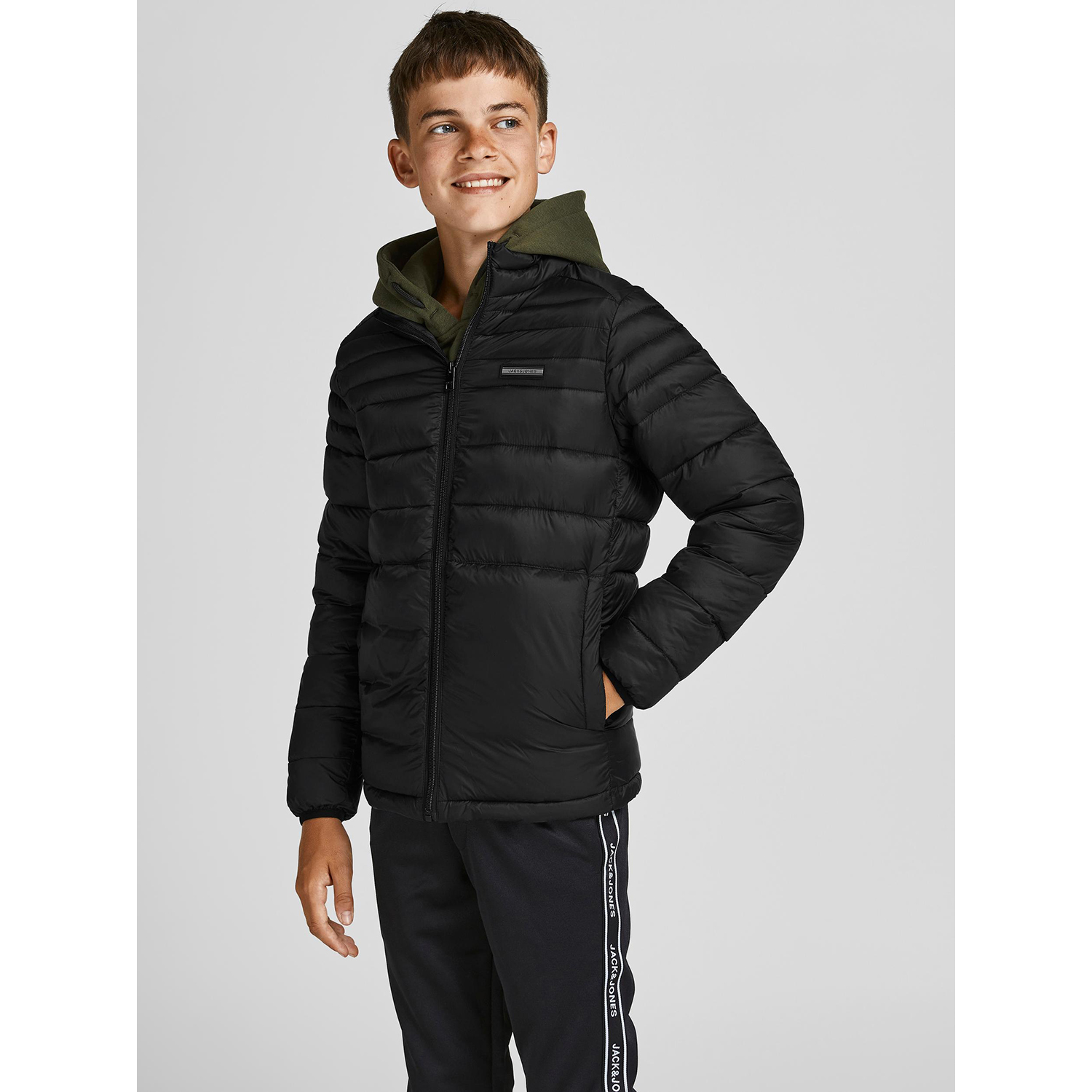 Куртка JACK AND JONES JUNIOR 12190791/Black - фото 8