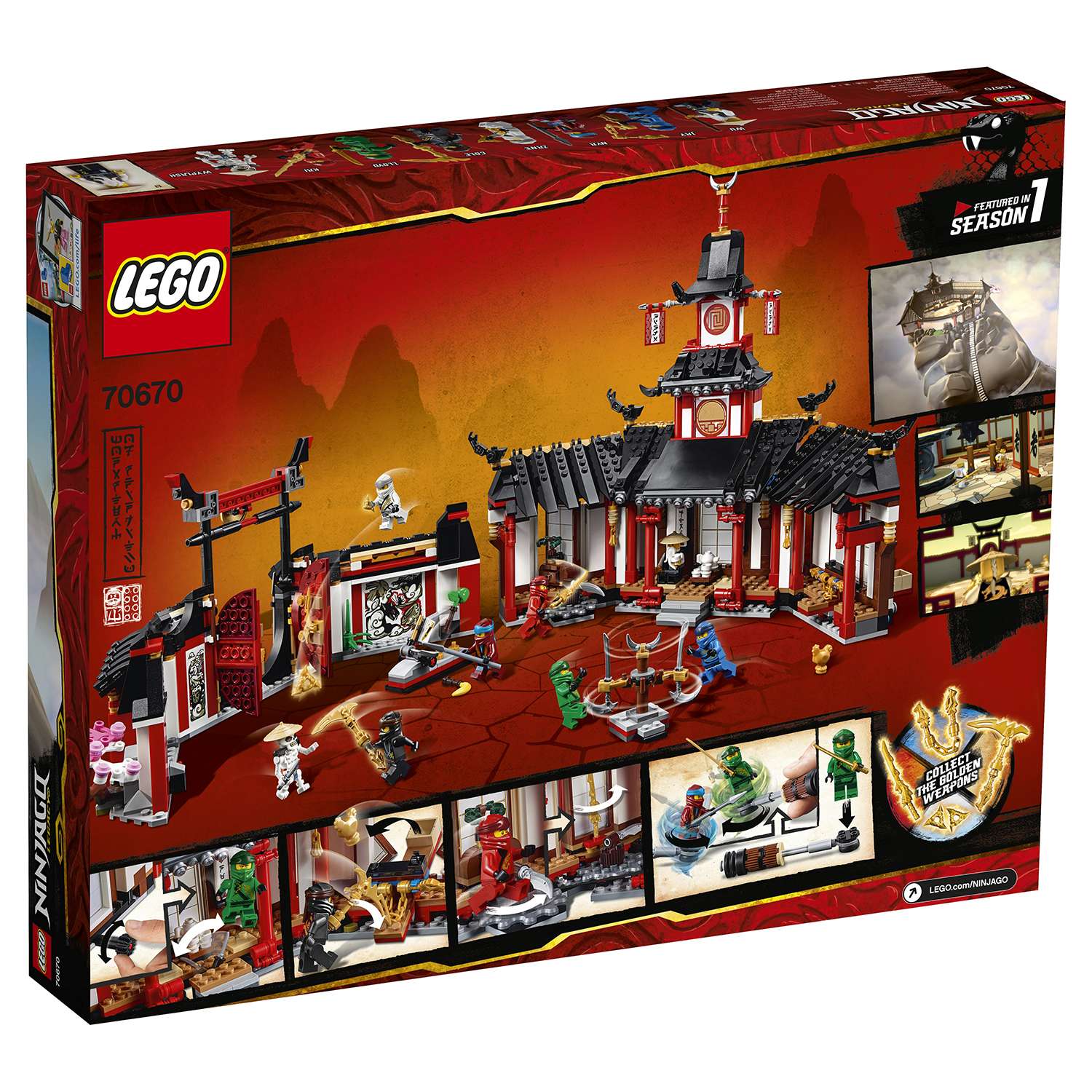 Конструктор LEGO Ninjago Монастырь Кружитцу 70670 - фото 3