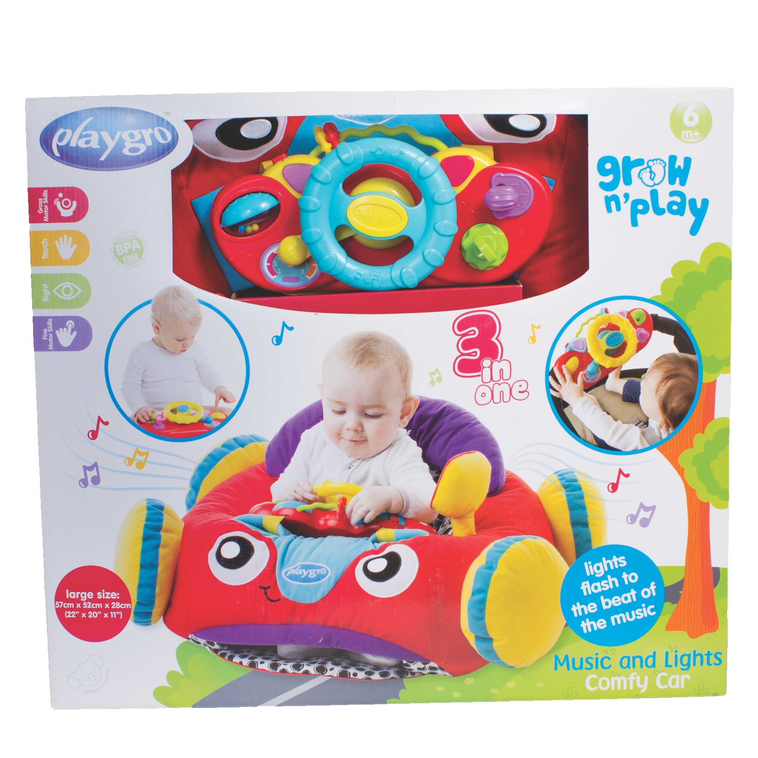 Игрушка Playgro Кресло-машинка 0186362 - фото 2