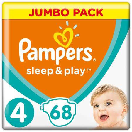 Подгузники Pampers Sleep and Play 4 9-14кг 68шт