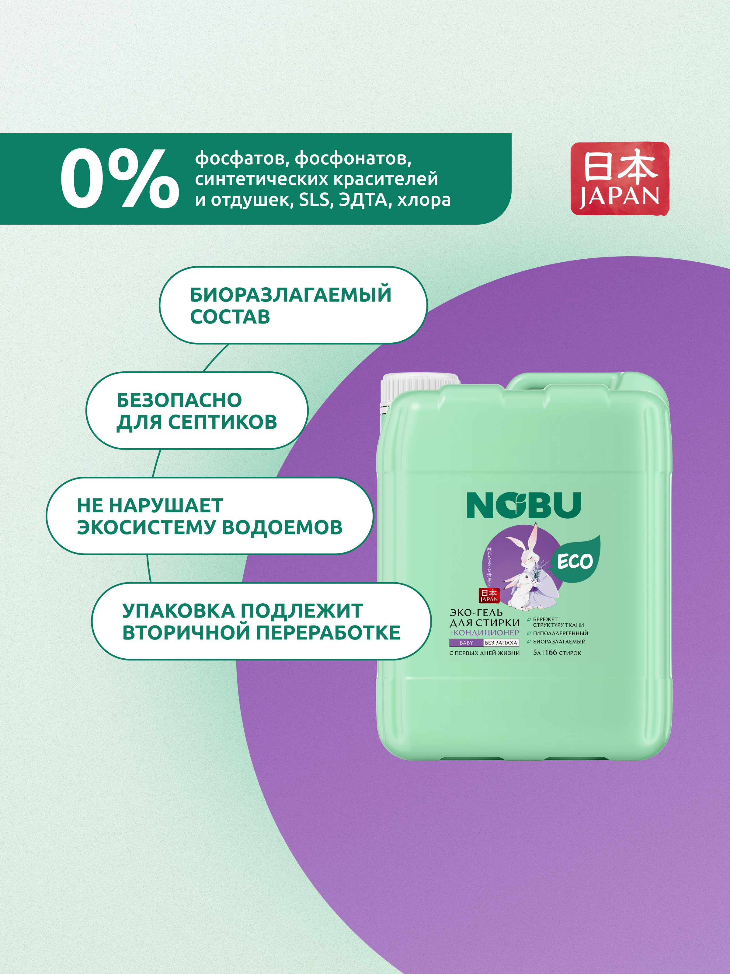 Средство для стирки Nobu Baby - фото 4